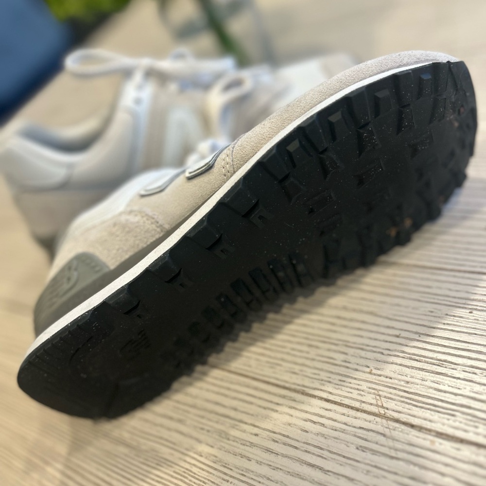 New Balance White and Gray Athletic Shoes